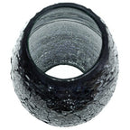 London Boutique Decorative Glittery Sparkled Mosaic Flower Vase gift present (30YG Black Rose)