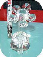 London Boutique Decorative Flower Double Twin Swan with swarovski crystal elements Gift Prsent (Flower)