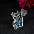 London Boutique Decorative Crystal Teddy Bear New Baby Girl Boy I love you Friendship Gift Prsent (It's a boy)