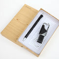 Keyring Pen Set Birthday Father Teacher Thank You Farewell Present (Black)