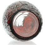 London Boutique Decorative Glittery Sparkled Mosaic Flower Vase gift present (30YG Red Rose)