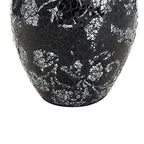 London Boutique Vases Mosaic Black Large small 12" or 16" Decorative Glitter Sparkle vase gift present H28 (Small, Black Silver Rose)