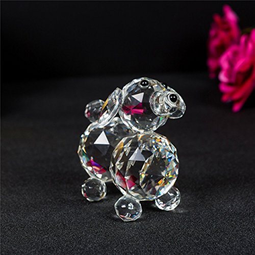 London Boutique Decorative Crystal Dog with swarovski crystal elements Gift Prsent (7508 Single)