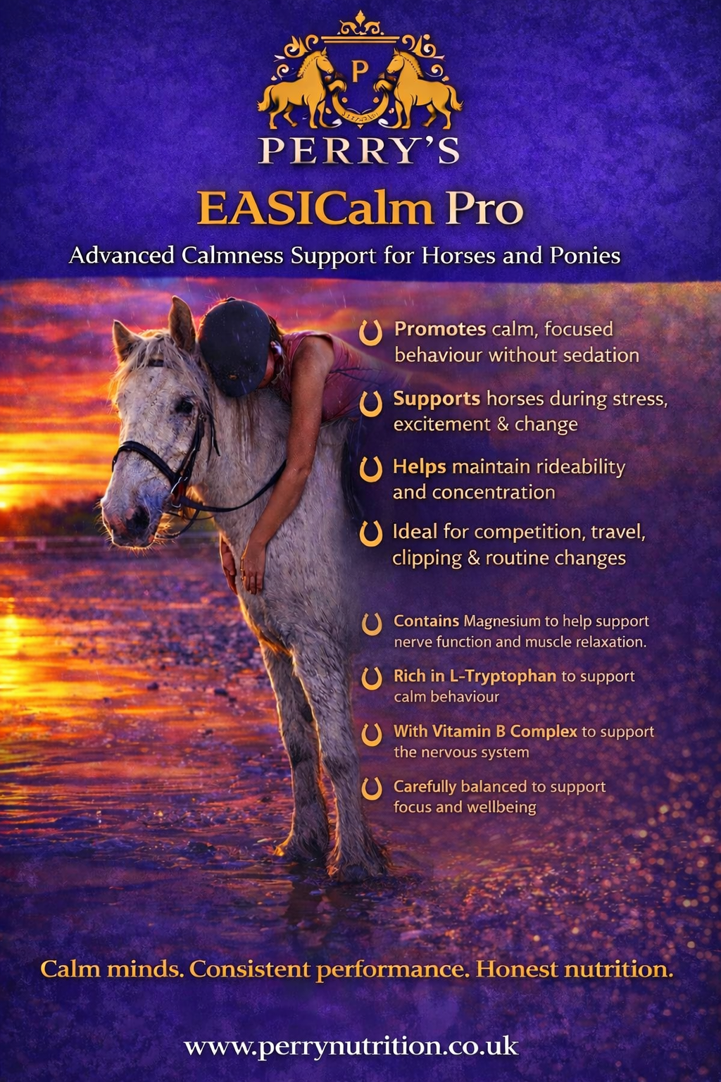 Perry Nutrition EASICalm Pro for Horses - image 2 - Wellbeing Pets