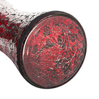 London Boutique Decorative Glittery Sparkled Mosaic Flower Vase gift present (Cylinder Red Rose)