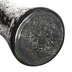 London Boutique Vase Cylinder Handmade Mosaic Glitter Vase Decorative Sparkled Glass gift present (Cylinder Black Rose)