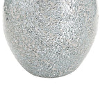 London Boutique Mosaic Vases Large small 12" or 16" Decorative Glitter Sparkle vase gift present H28 (Large, Silver White)