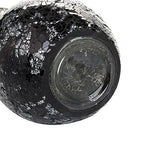 London Boutique Flower Vase Small Large 12" or 16" Decorative Glitter Sparkle Mosaic vase gift present H28(Large, Black Silver Rose)