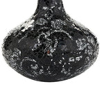 London Boutique Vases for Flowers Decorative Crackle Glitter Sparkled Mercury Mosaic vase gift 006 (Black Silver Rose)