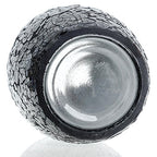 London Boutique Decorative Glittery Sparkled Mosaic Flower Vase gift present (30YG Black Rose)