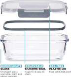 Glass Food Storage Containers with Airtight Lids - Assorted Sizes – 12 PACK