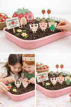 Fairy Gardening Kit for kids | Sensory Play set with Apron,Tray, Shovel, Fairies, Soil & Seeds | The Playmakers Co