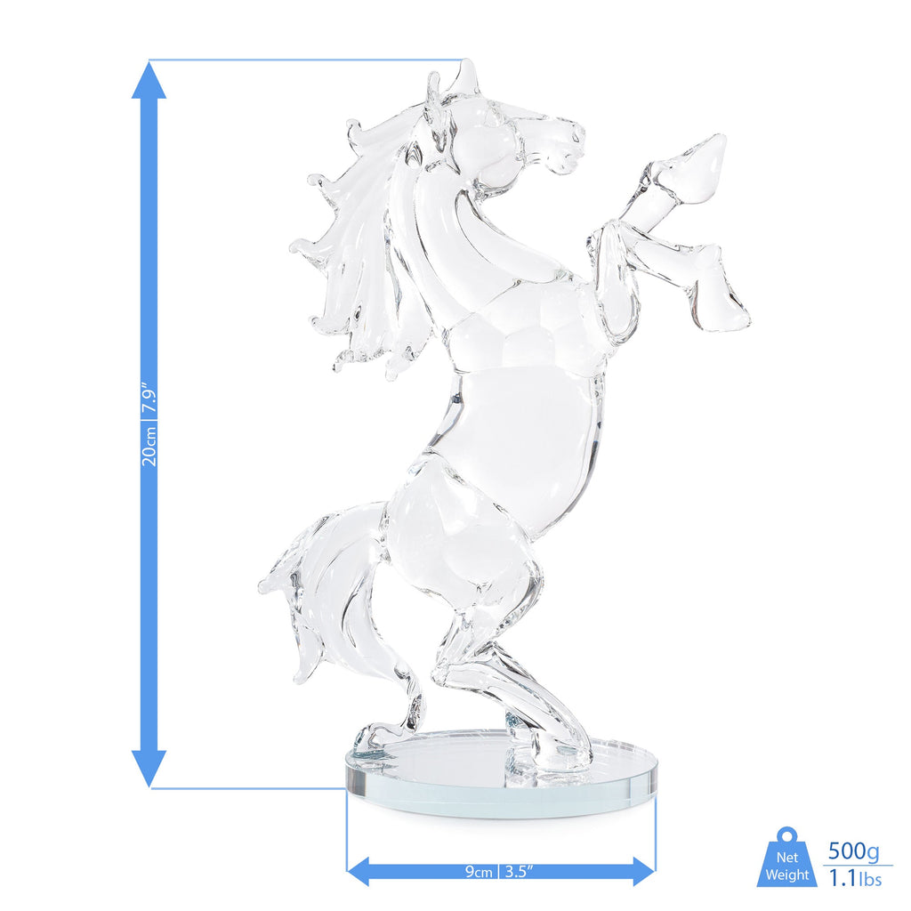 London Boutique Decorative Crystal Animal Horse Ornament with swarovski crystal elements Gift Present 7516 (Quantity 1 piece)