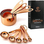 Copper Measuring Cups and Spoons
