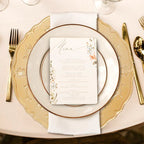 Set of Four 33cm Gold Finish Baroque Charger Plates | Dia