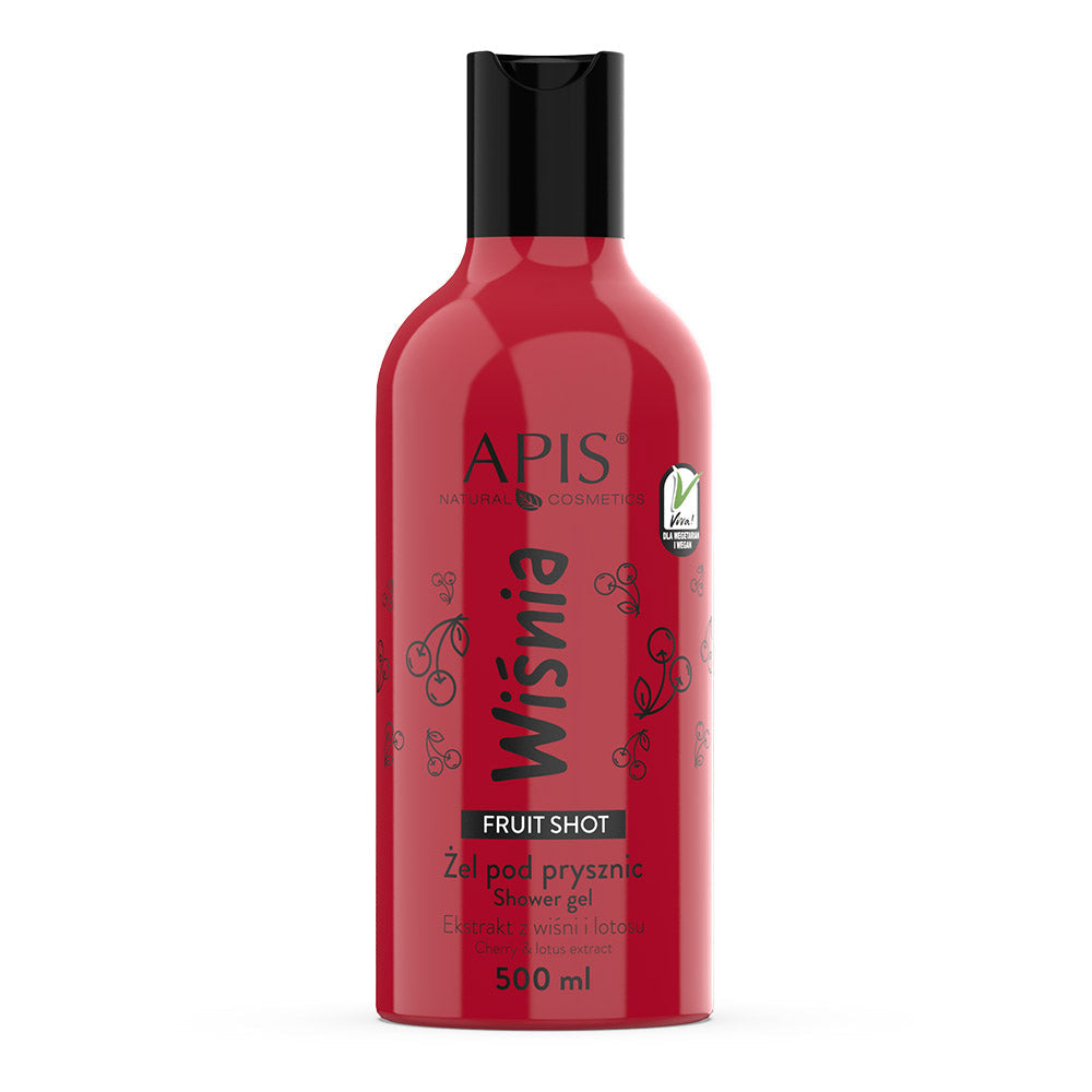 Apis Fruit Shot Cherry Shower Gel | 500 ml