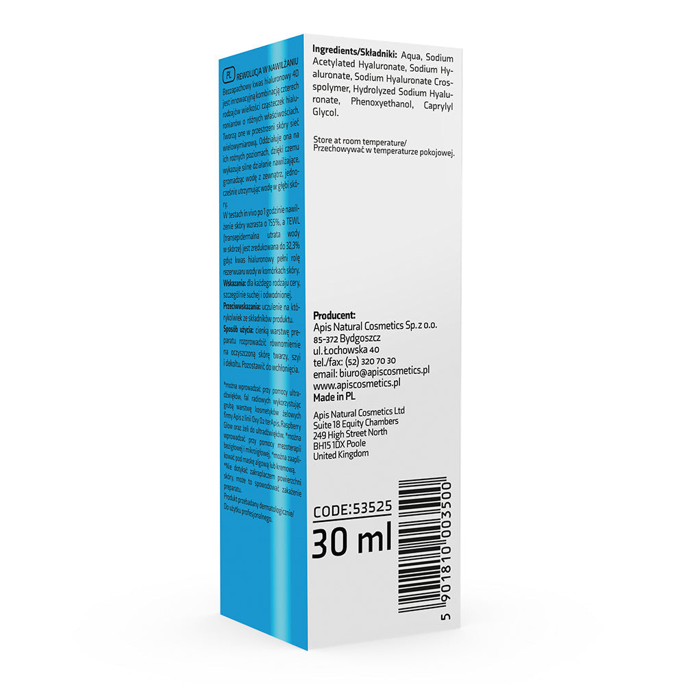 Apis Hyaluron 4D Concentrate – Intensive Hydration Serum | 30ml