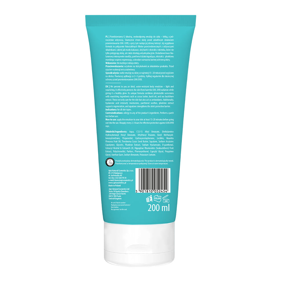 Apis Pure Sun Care Protective Body Emulsion SPF 30 | 200ml