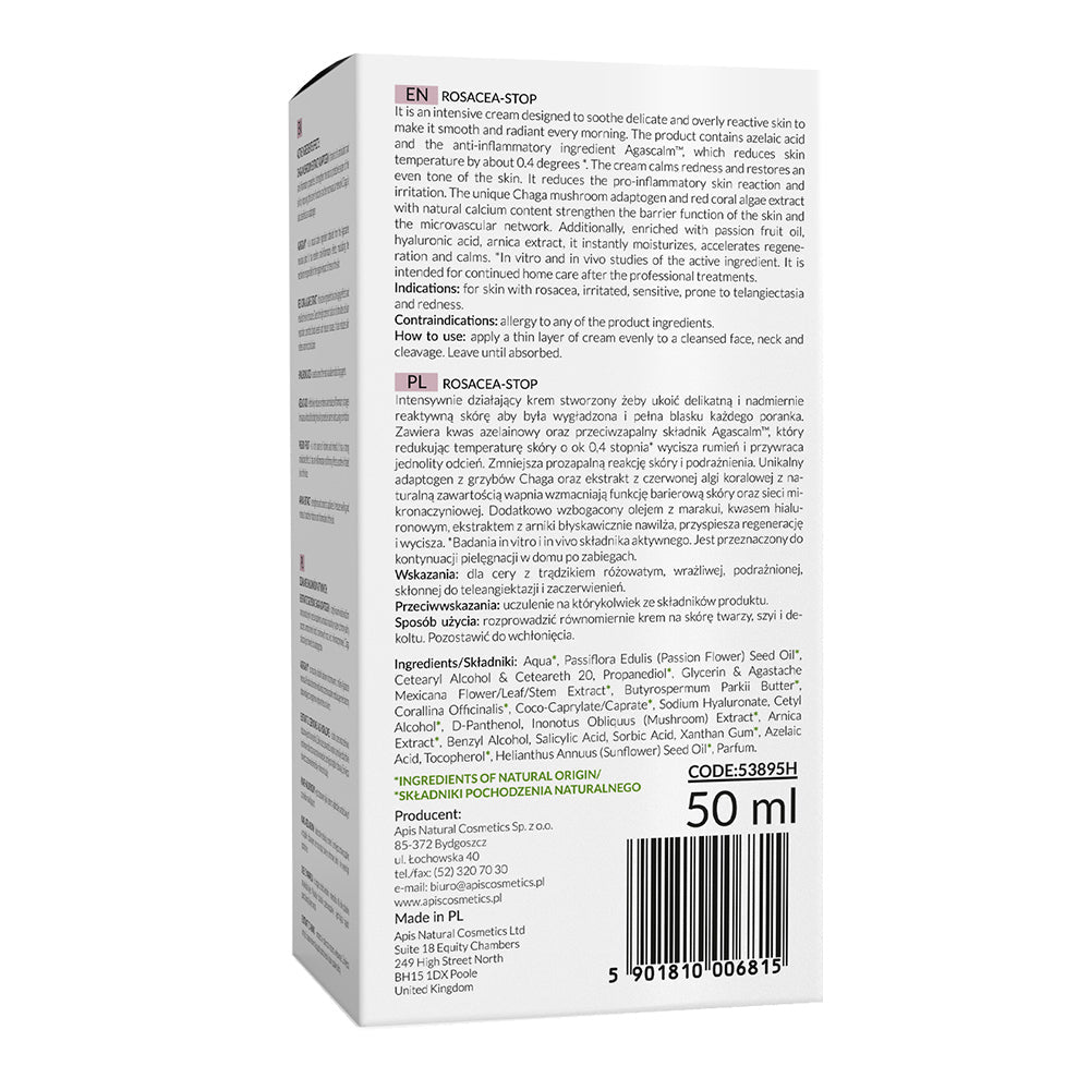 Apis Rosacea-Stop Soothing Night Cream for Sensitive Skin | 50ml