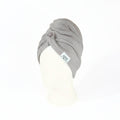 Apis Grey Hair Turban Towel | Quick Drying Microfibre Wrap