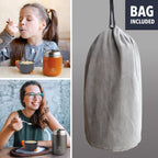 Insulated Food Flask 730ml for Adults – Hot Food & Soup Flask with Spoon for Work, Leak-Proof, BPA-Free Stainless Steel | Grey