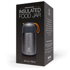 Insulated Food Flask 730ml for Adults – Hot Food & Soup Flask with Spoon for Work, Leak-Proof, BPA-Free Stainless Steel | Grey