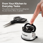 Mini Scissors and Classic Knife Sharpener Bundle