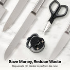 Mini Scissors and Classic Knife Sharpener Bundle