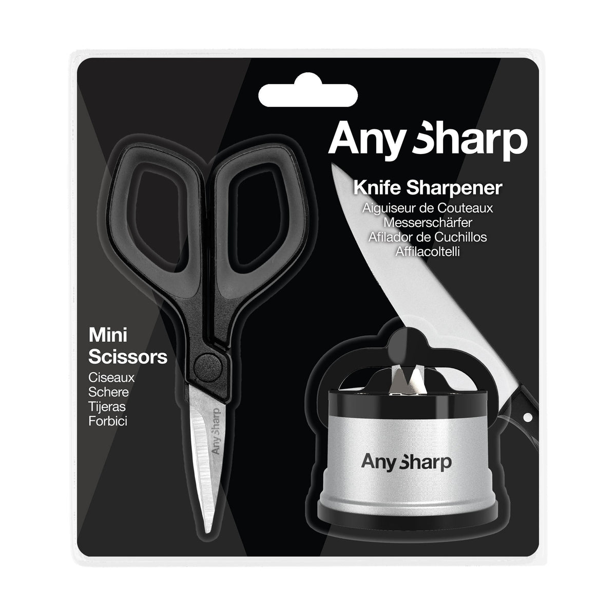 Mini Scissors and Classic Knife Sharpener Bundle