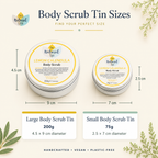 Lemon Calendula Body Scrub | Natural Exfoliating Sugar Scrub for Smooth, Glowing Skin | Vegan, Plastic-Free Skincare | 2 Size Options