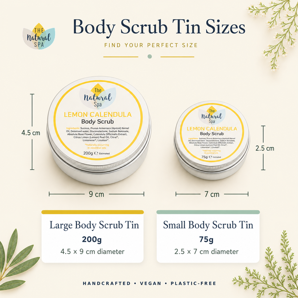 Rose Sugar Scrub | Natural Exfoliating Body Scrub for Smooth, Glowing Skin | Vegan, Plastic-Free Skincare | 2 Size Options