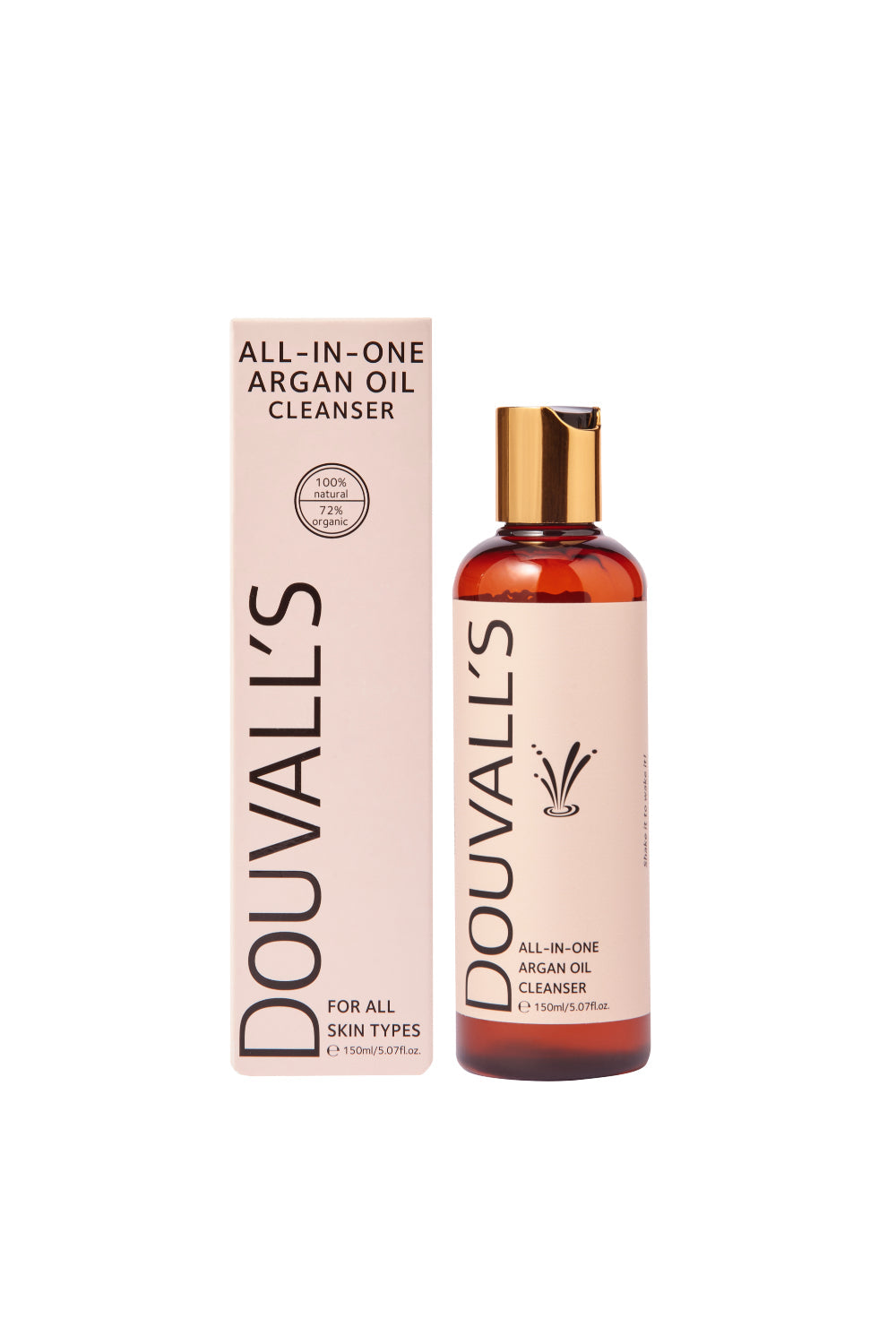 Luxury Argan Gift Set containing 150ml argan cleanser and 50ml organic first cold pressed argan oil