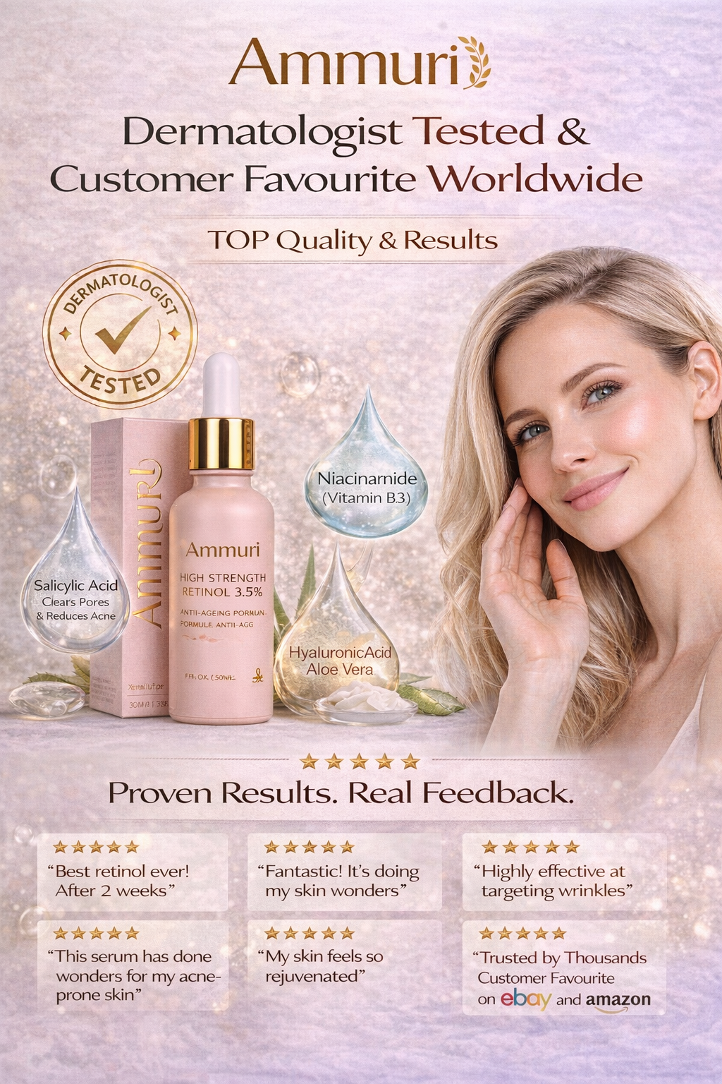 High Strength Retinol 3.5% Serum – Concentrated Formula (30ml) | Ammuri