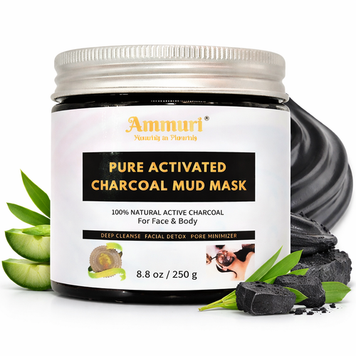 Activated Charcoal Mud Mask for Face & Body | Ammuri