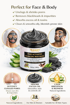 Activated Charcoal Mud Mask for Face & Body | Ammuri