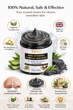 Activated Charcoal Mud Mask for Face & Body | Ammuri