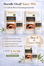 Eyelash Extension Shampoo & Lash/Brow Cleansing Kit | Ammuri