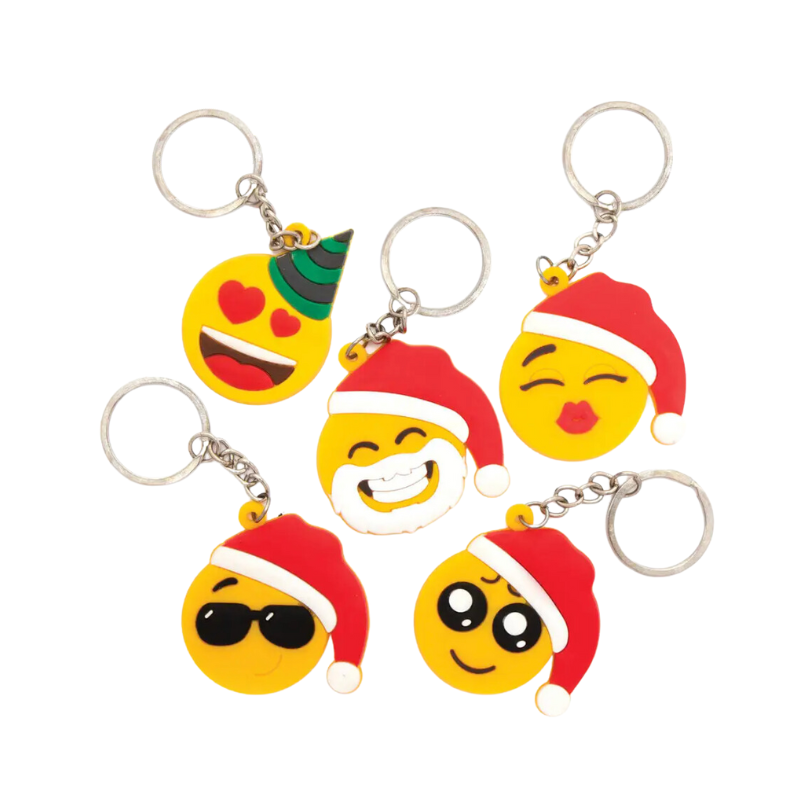 Christmas Faces Keyring