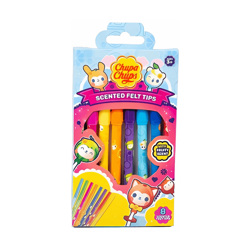 Chupa Chups Fruit Scented Felt Tips 8 Pack