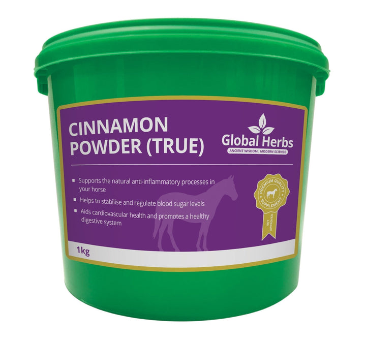 Global Herbs Cinnamon Powder (True) 1KG for Horses