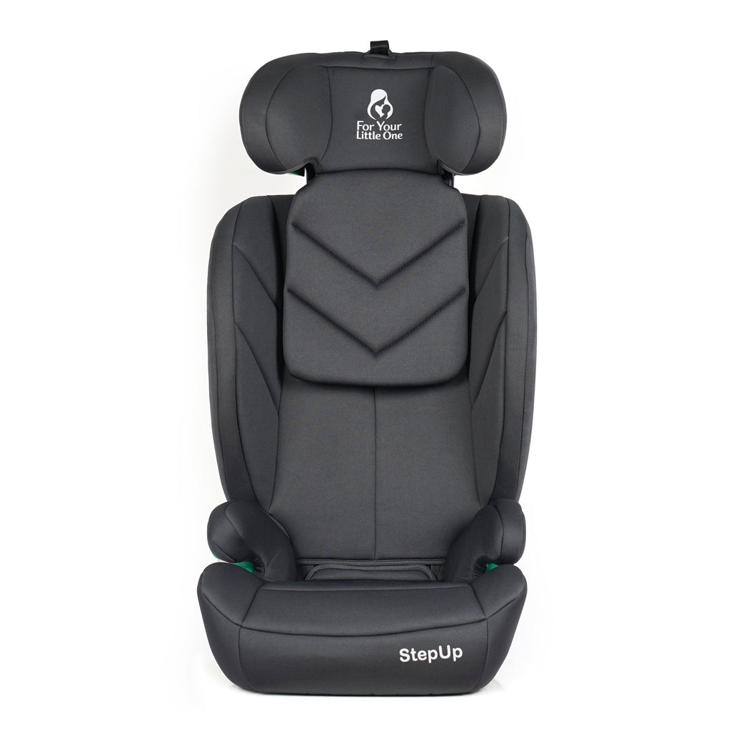 For Your Little One Stepup I-Size Belted 2/3 Car Seat Booster Seat - Slate Mist (4-12 Years)-Grade A Return
