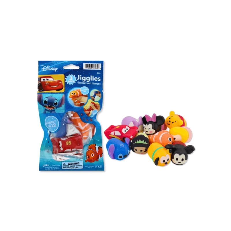Disney Jigglies Squishy & Stretchy Toy 3 Pack