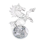 London Boutique Decorative Crystal Animal Horse Ornament with swarovski crystal elements Gift Present 7516 (Quantity 1 piece)
