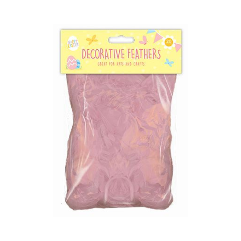 Easter Pink Decorative Feathers