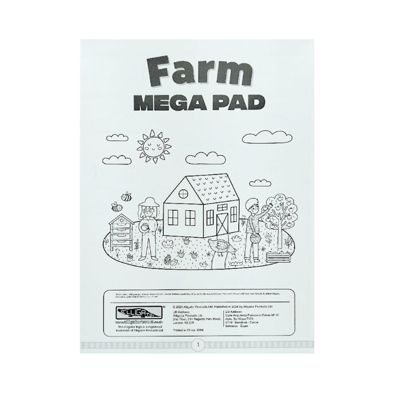 Farm Mega Pad Colouring Book