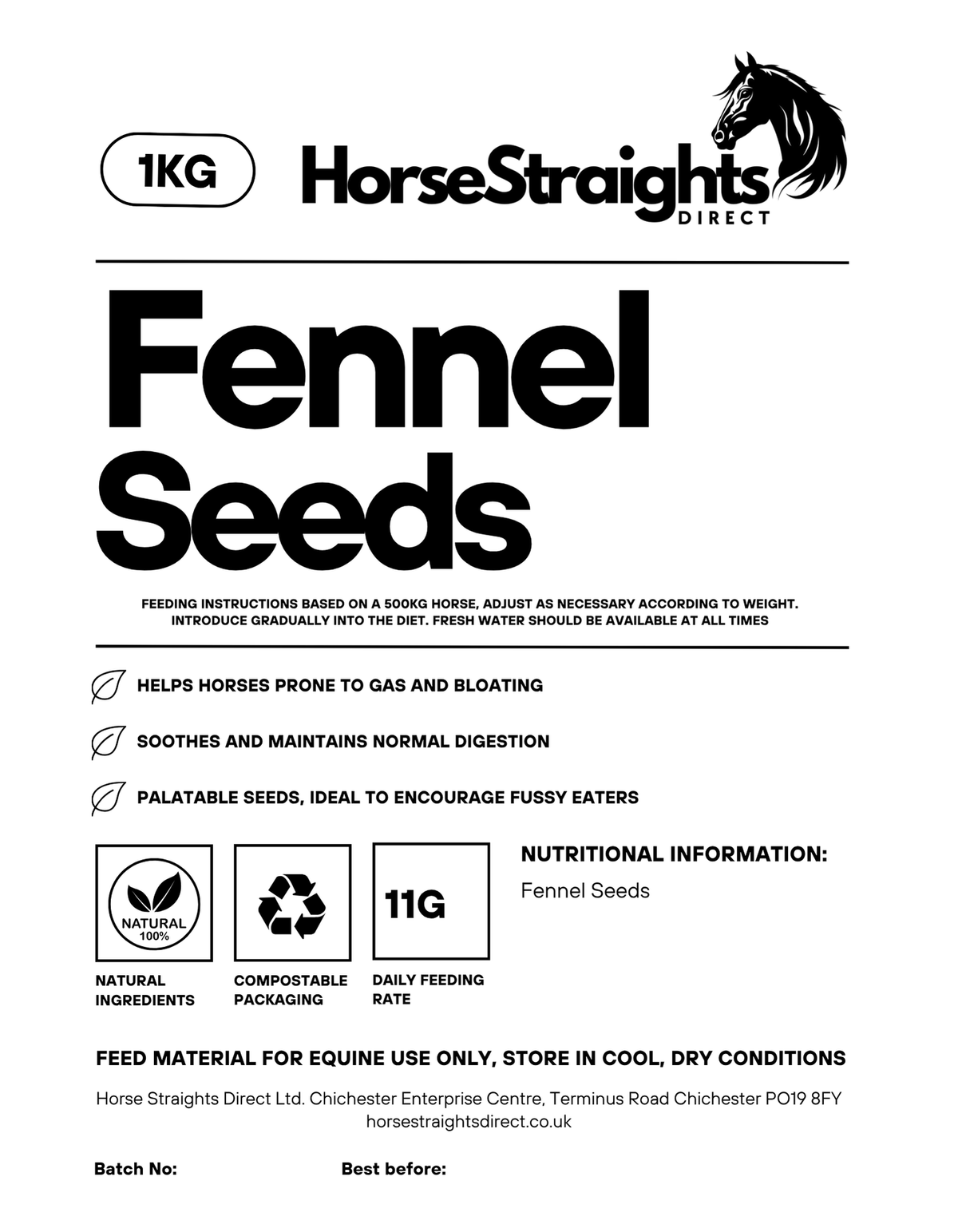 Fennel Seeds for Horses - image 3 - Wellbeing Pets
