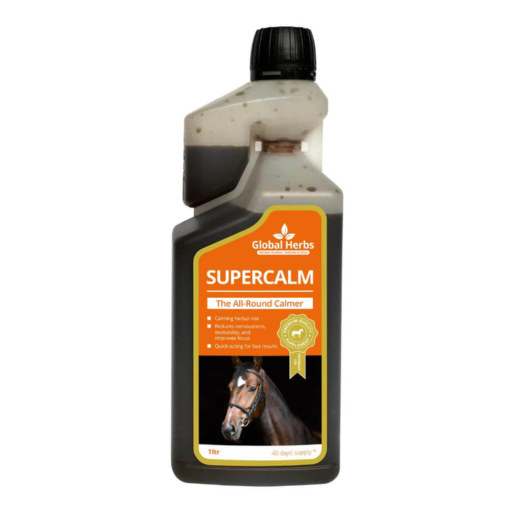 Global Herbs SuperCalm Liquid 1 Ltr for Horses
