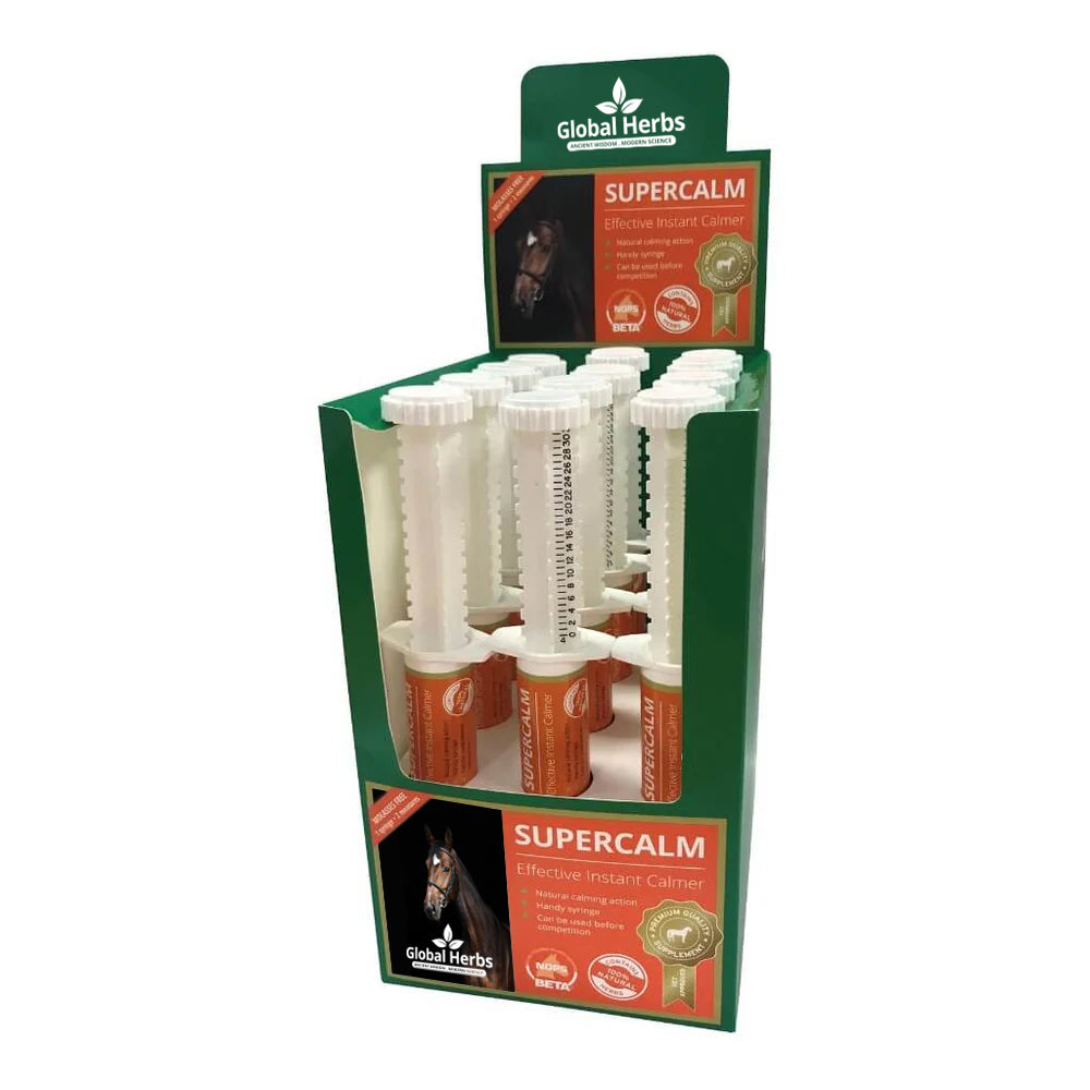 Global Herbs SuperCalm Instant Syringe 30ml for Horses - image 2 - Wellbeing Pets