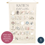 Personalised wedding countdown advent calendar