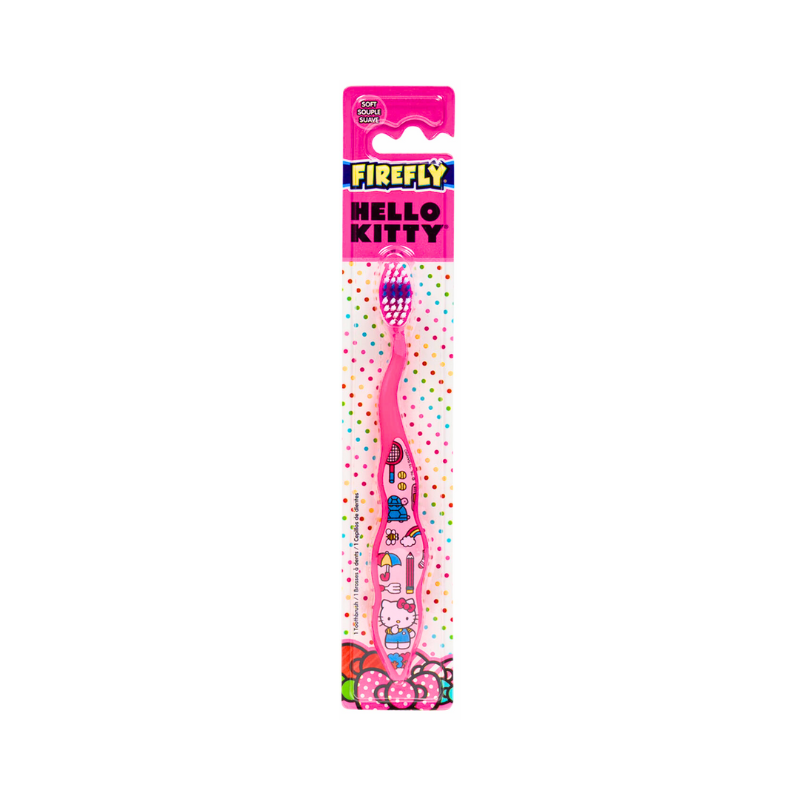 Hello Kitty Firefly Soft Bristle Pink Toothbrush